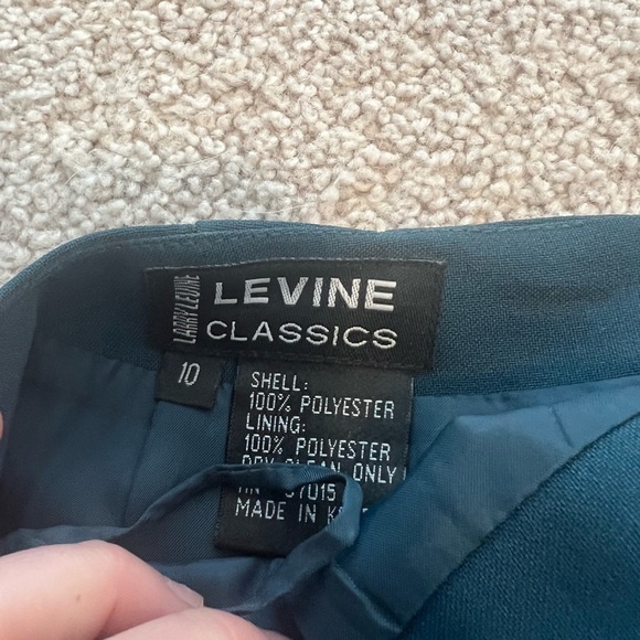 LARRY Levine Women’s Turquoise Skirt Size 10 - Picture 4 of 9